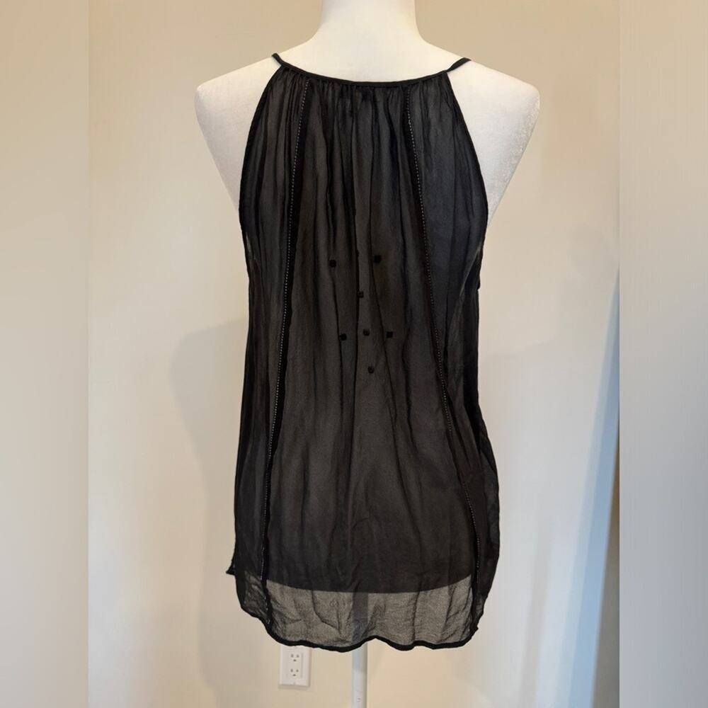 Joie Black Racerback Sleeveless Top - Size Medium - Picture 2 of 3